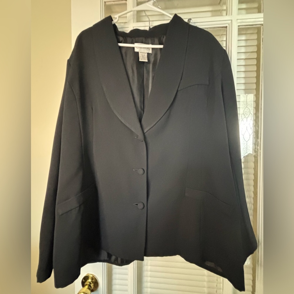 Chadwicks Black Women's 2 Piece Suit(Jacket & -skirt)-size 16